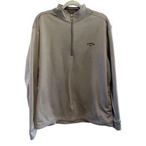 Callaway 1/4 Zip Mock Turtleneck Jacket/Top Color Grey Size XL